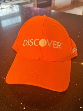 Discovery Bright Orange Logo Baseball Hat